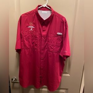 University of Alabama National championship Columbia Fishing Shirt XL